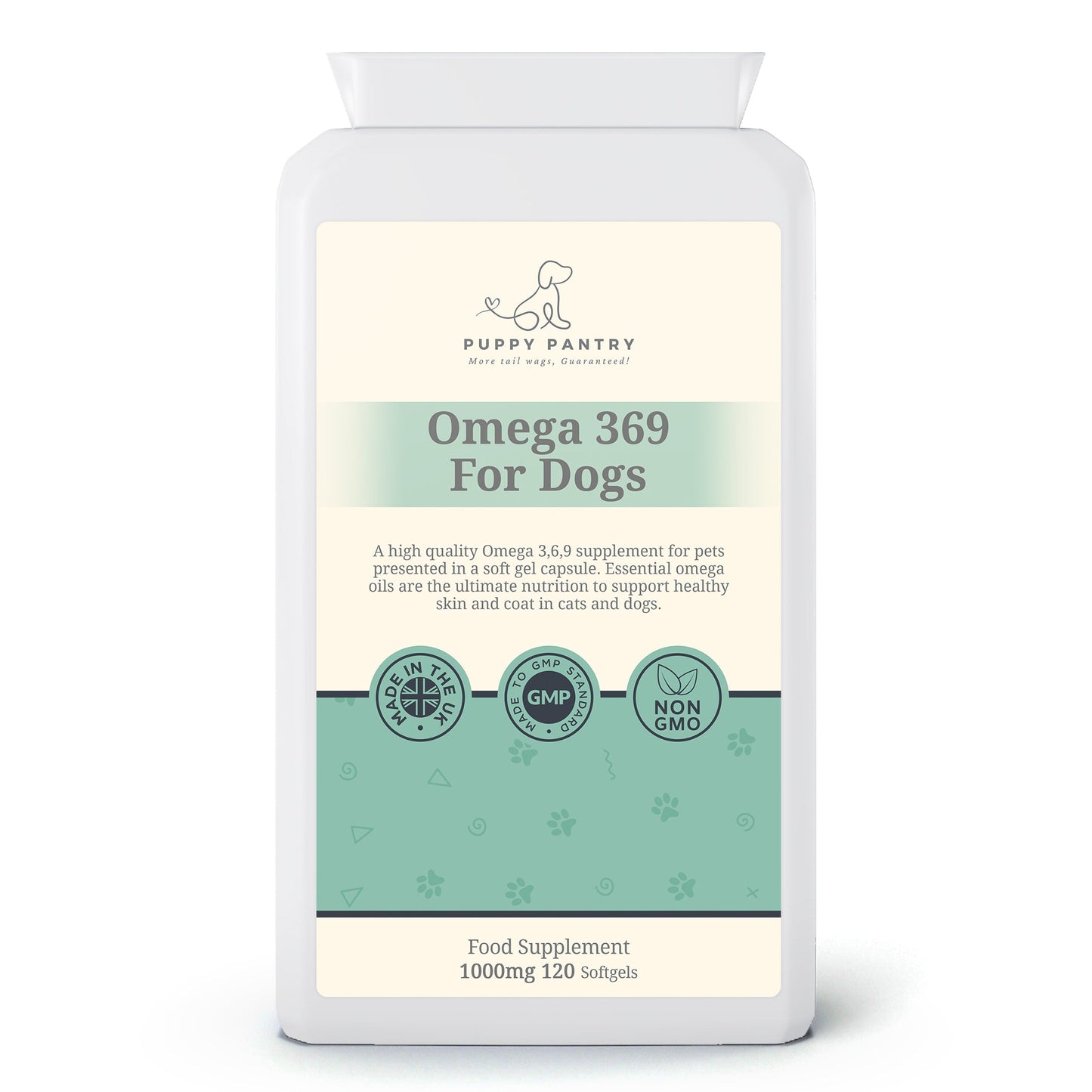 Omega 3-6-9 Softgels (120 Pack)
Supports brain function, skin health & a shiny coat