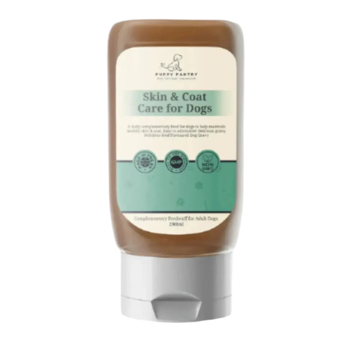 Itch Relief Gravy – 290ml
Soothes itchy skin, reduces dryness, promotes a shiny coat
