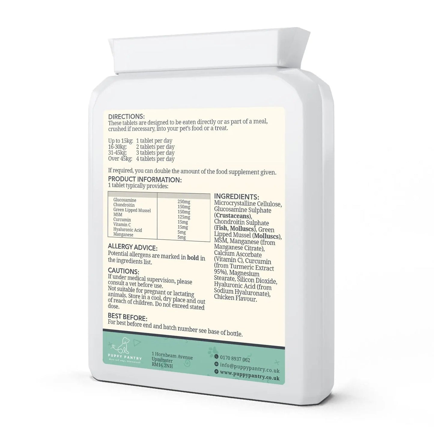 Joint Support Tablets – 300 Pack
Advanced formula for mobility, flexibility & comfort