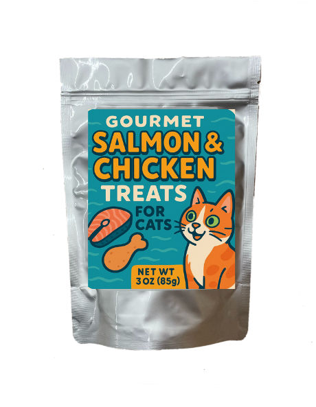Gourmet Salmon & Chicken Treats For Cats